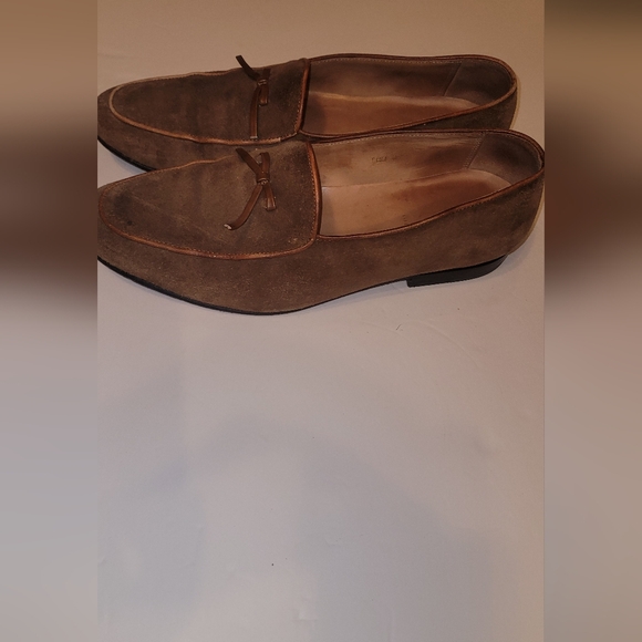 3DM LIFESTYLE Belgian Loafers - Cognac Suede Men's sz 8/8.5 UK 7 GUC - Picture 3 of 6